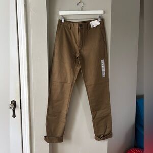 NWT Slim Fit Chino Pant, Brown, 32x34in